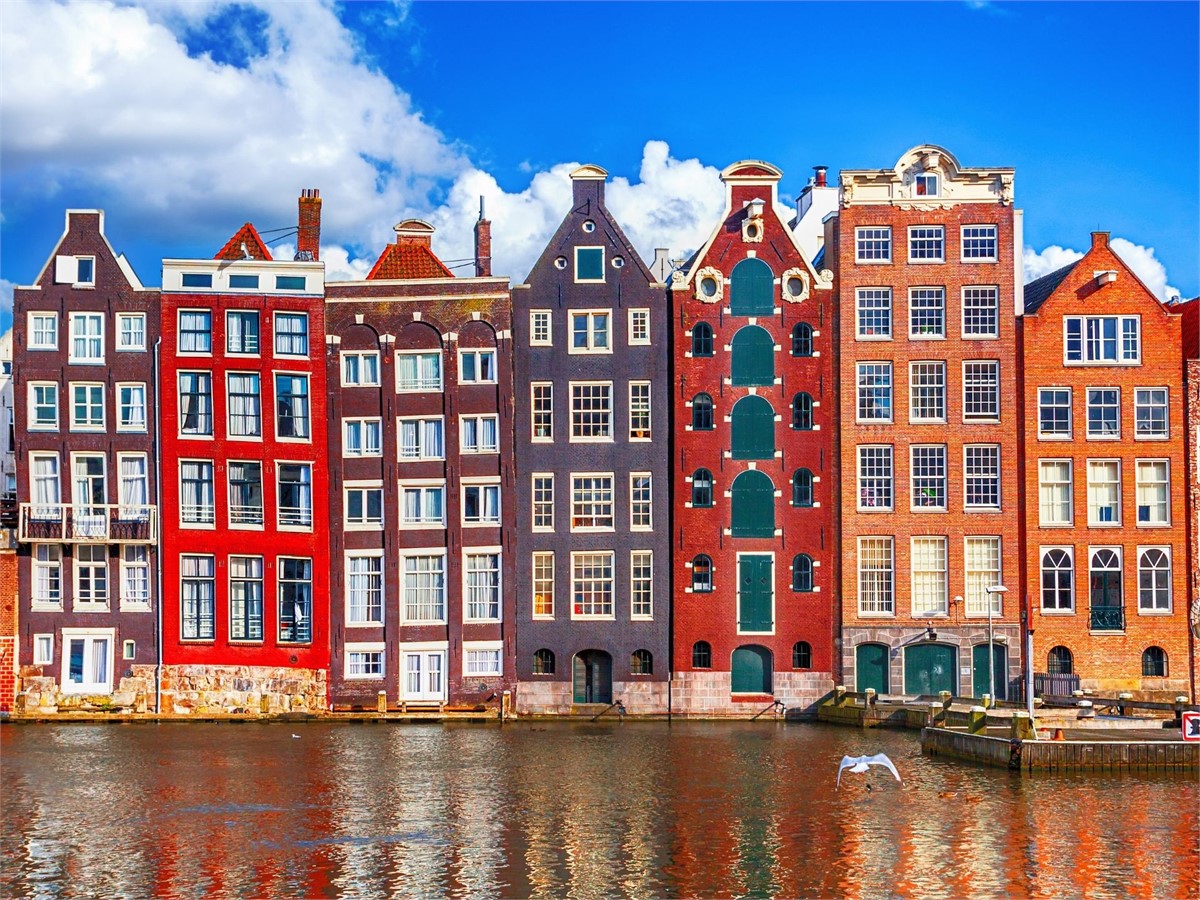 Amsterdam - typische Häuser