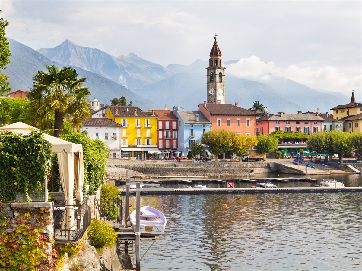 Ascona Blick auf die Altstadt