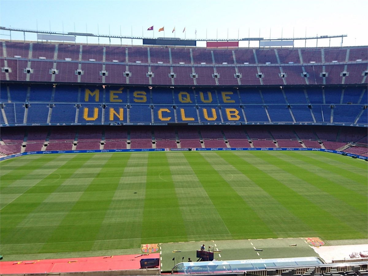 Camp Nou Football Stadium in Barcelona