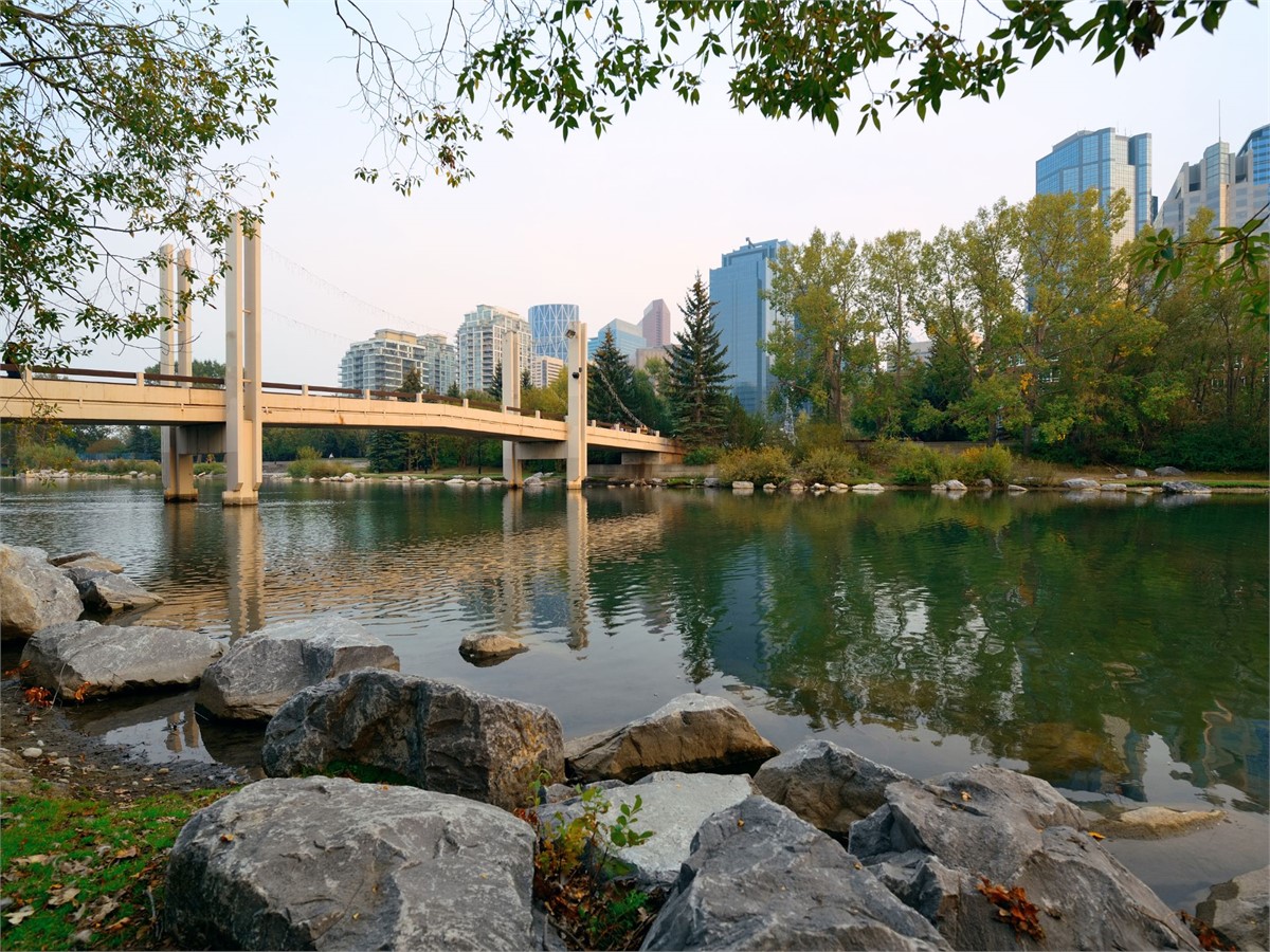 Princes Island Park in Calgary