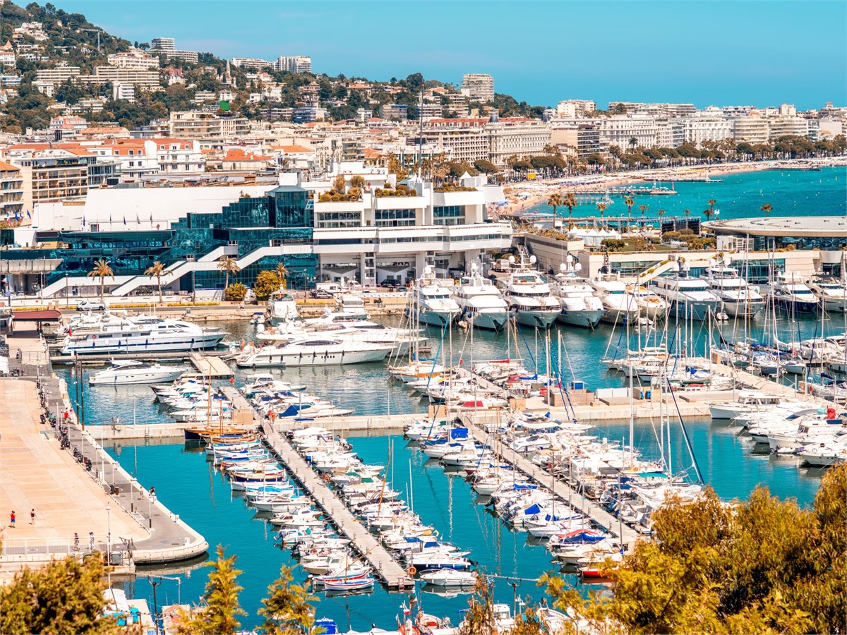 View of the Marinas in Cannes