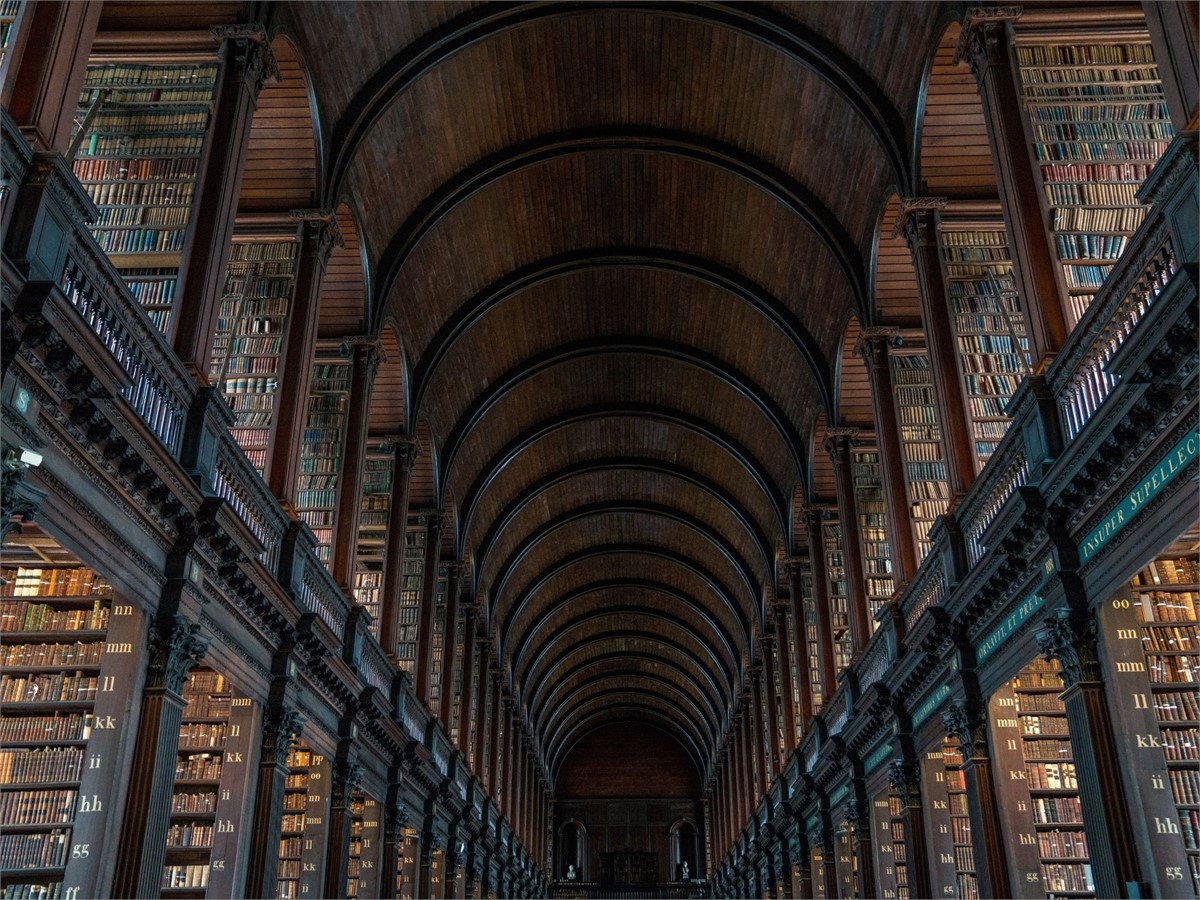 Trinity College Library in Dublin