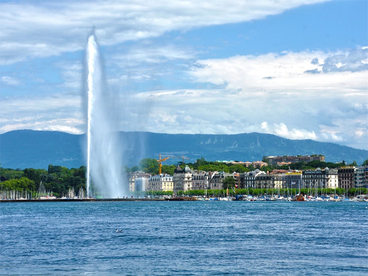 Jet d'Eau Wasserfontäne in Genf