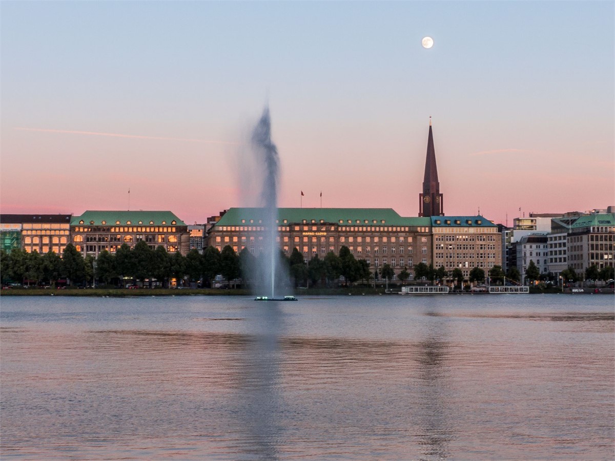 Alster lake in Hamburg