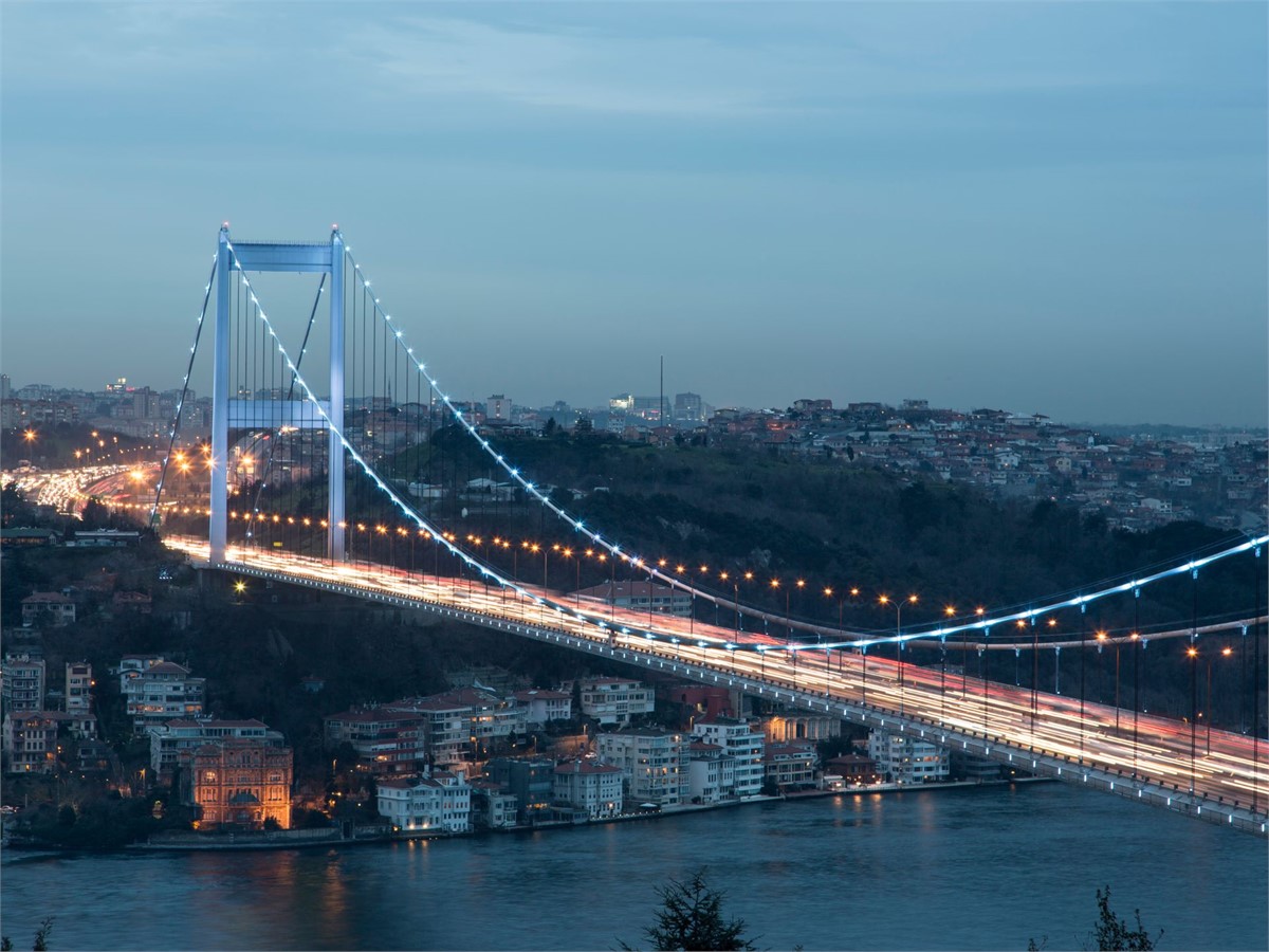 Fatih Sultan Mehmet Bridge in Istanbul