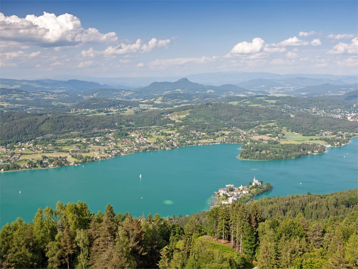 Wörthersee lake in Klagenfurt