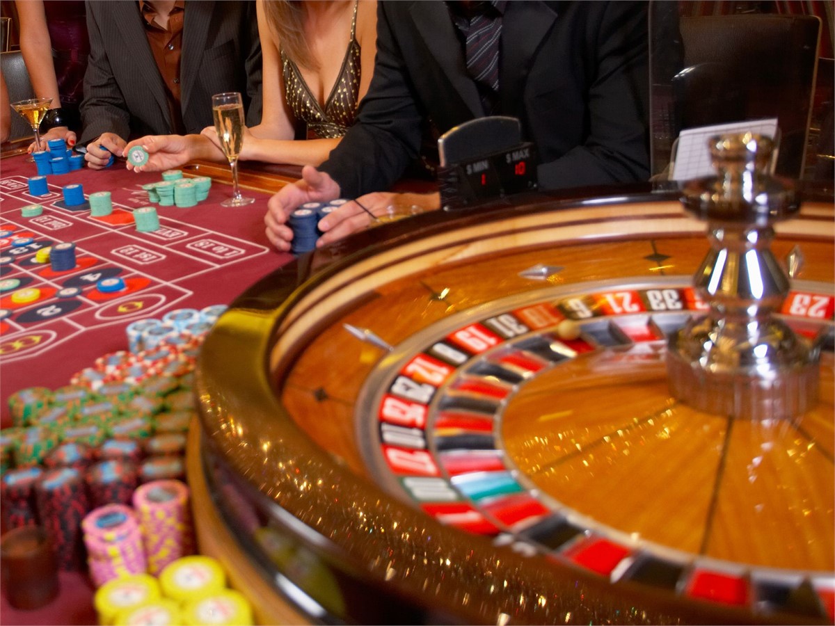 Casino gaming table in Las Vegas