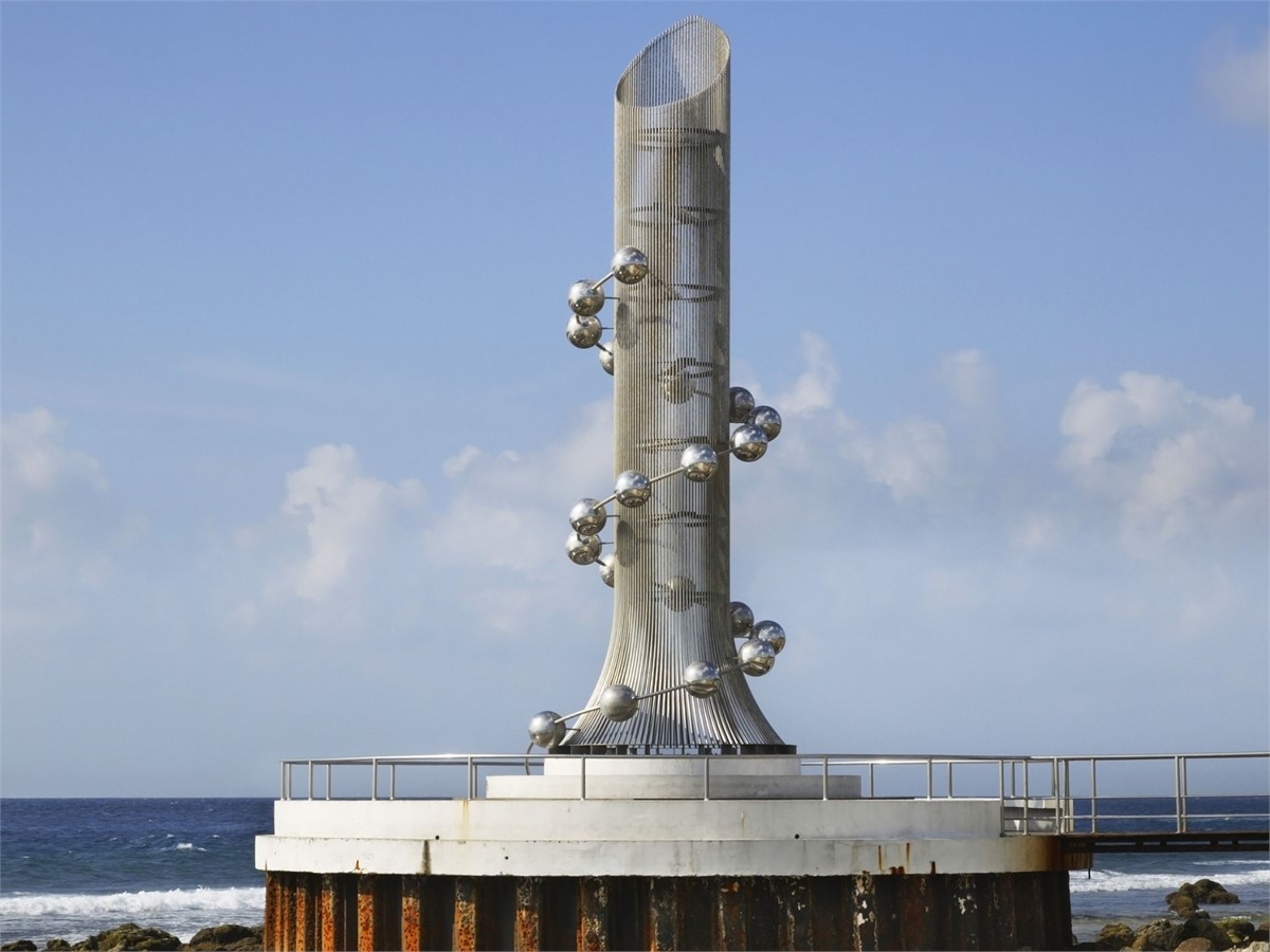 Tsunami Monument in Male at the Maldives