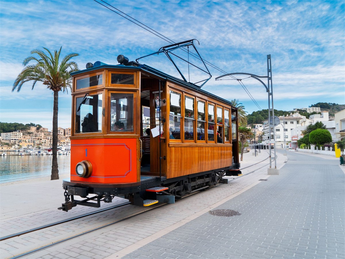 Old Tram of Port Soller in Mallorca