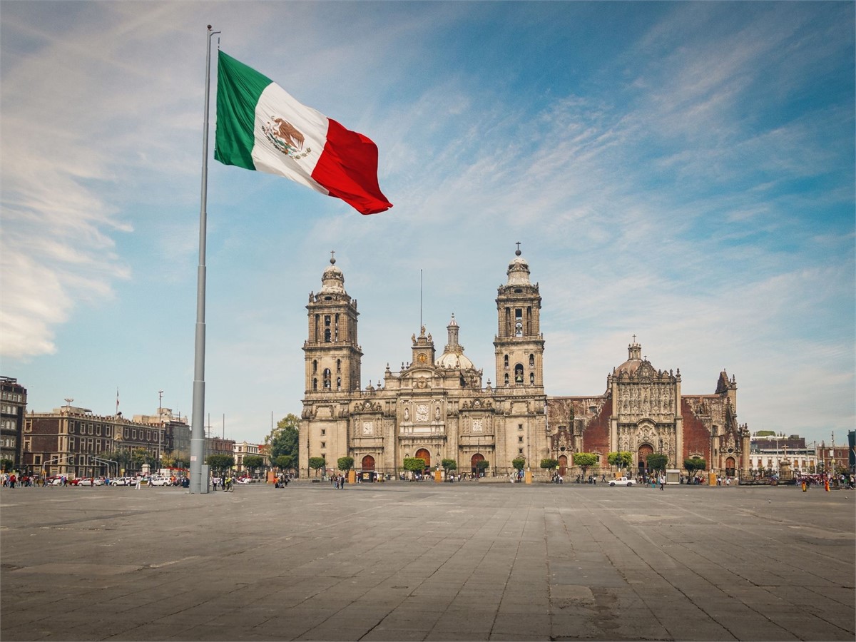 Zocala Platz in Mexiko-Stadt