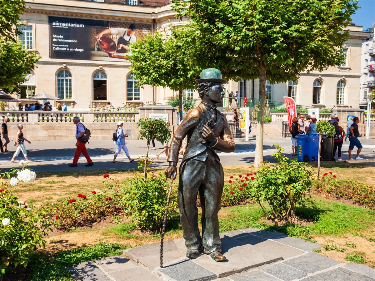 Charlie Chaplin Statue in Montreux