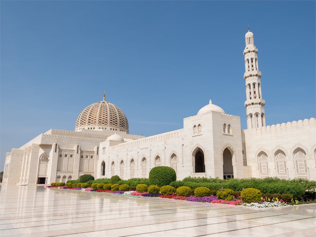 Sultan Qaboos Grand Mosque in Maskat