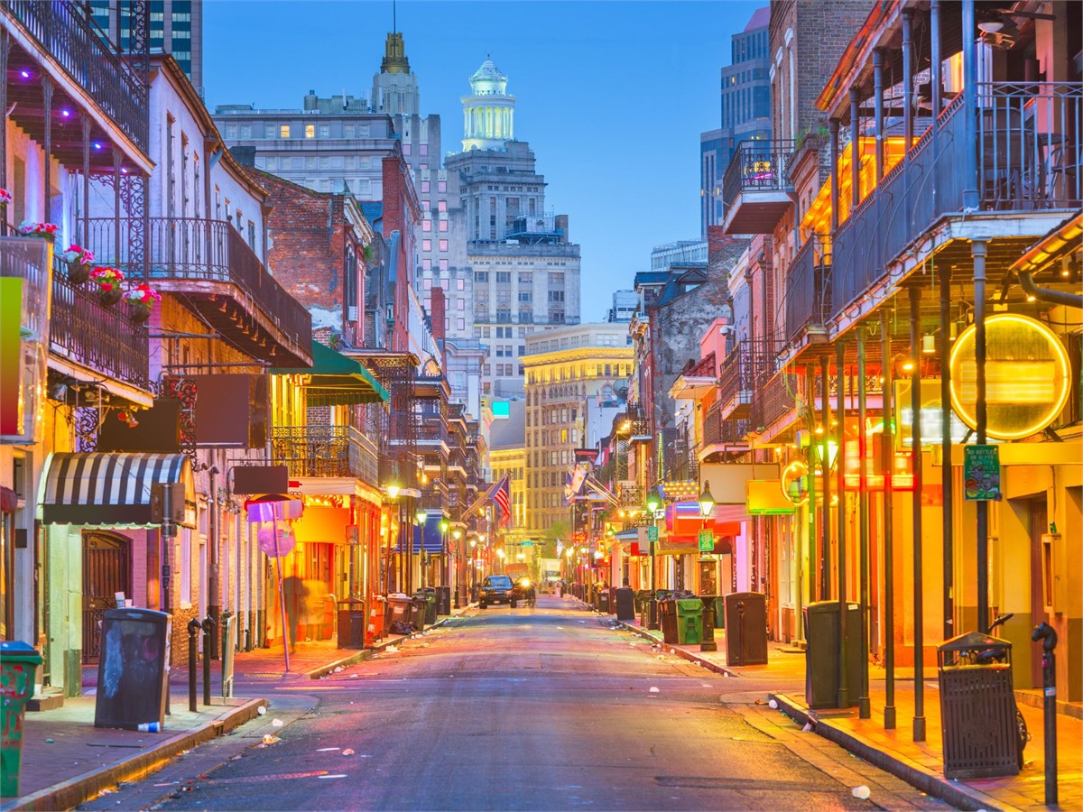 Bourbon Street in New Orleans