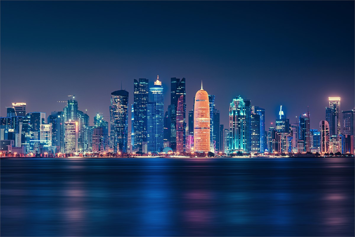 Doha Qatar by night