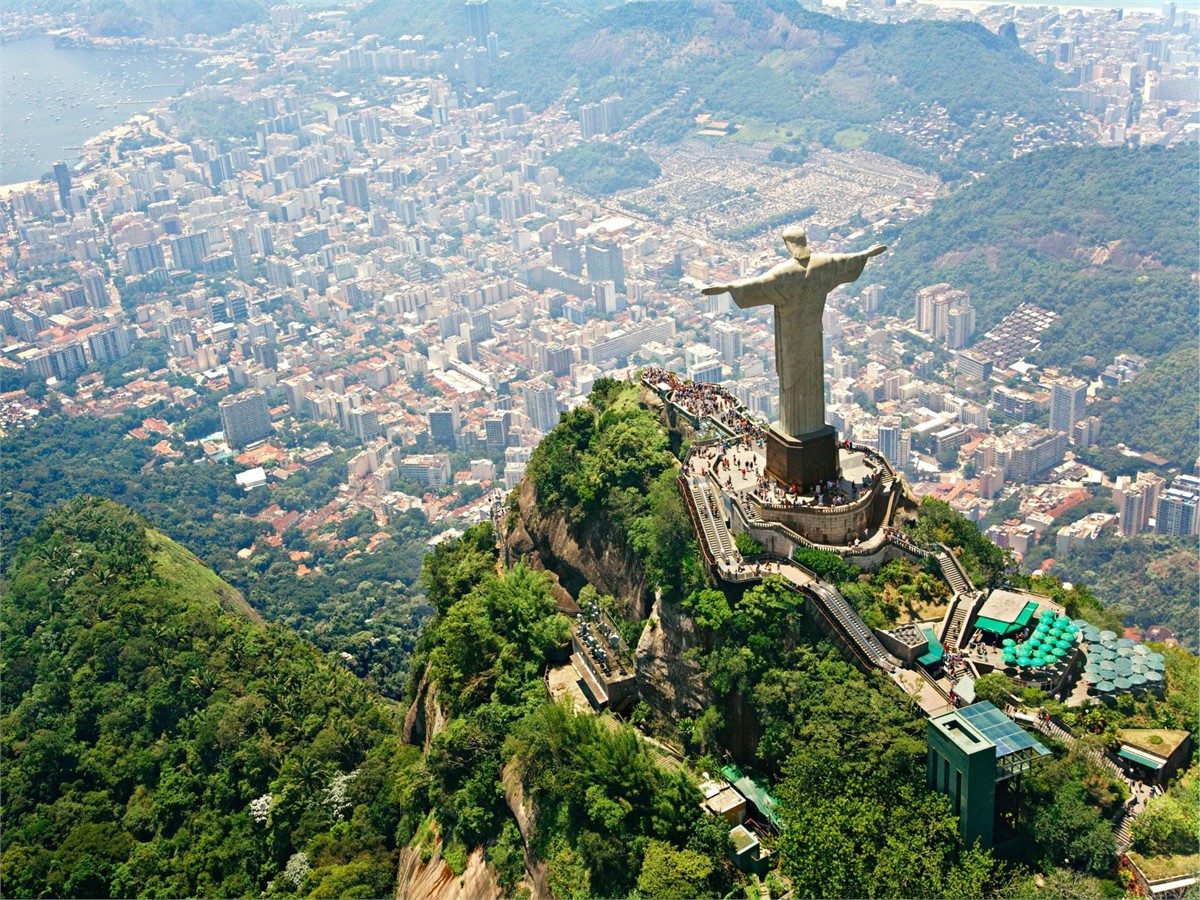 Cristo Redentor auf dem Berg Corcovado in Rio de Janeiro
