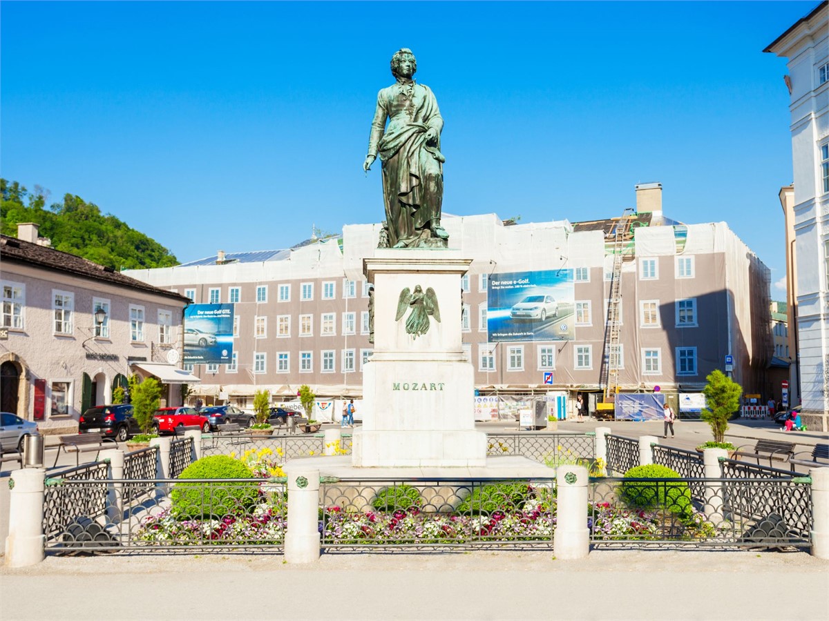 Mozart Statue in Salzburg