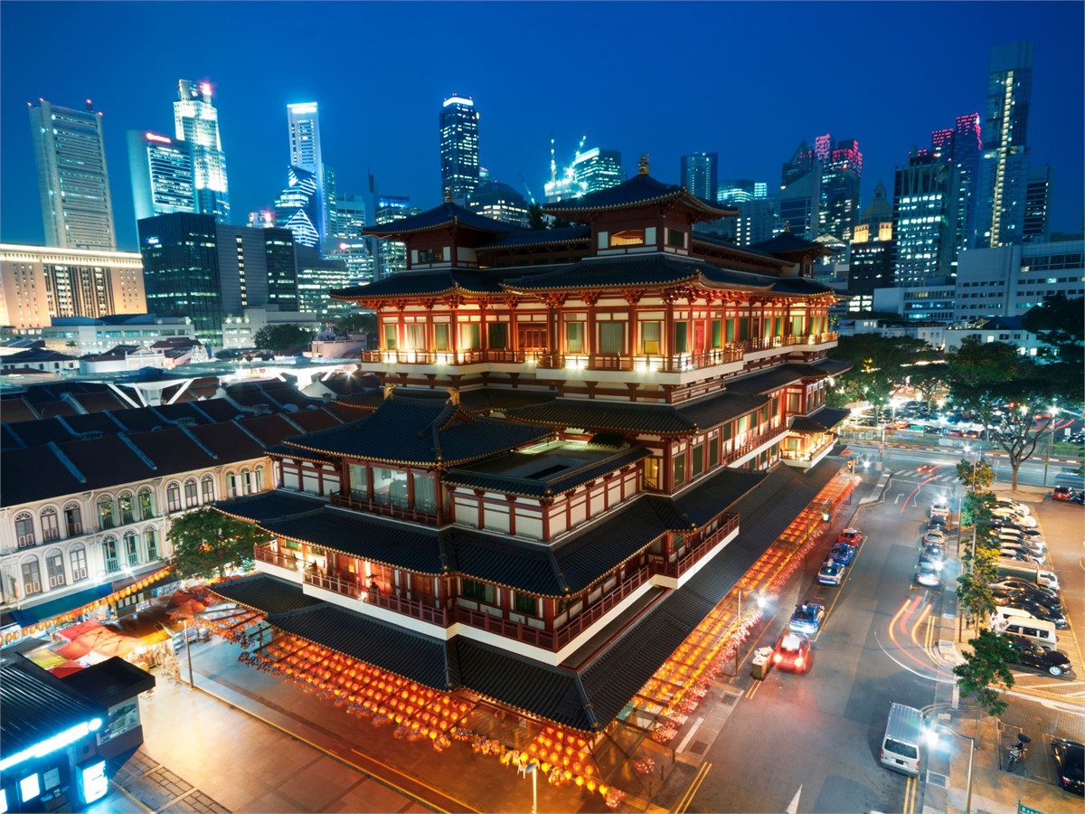 Buddha Tooth Relic Tempel in Singapur