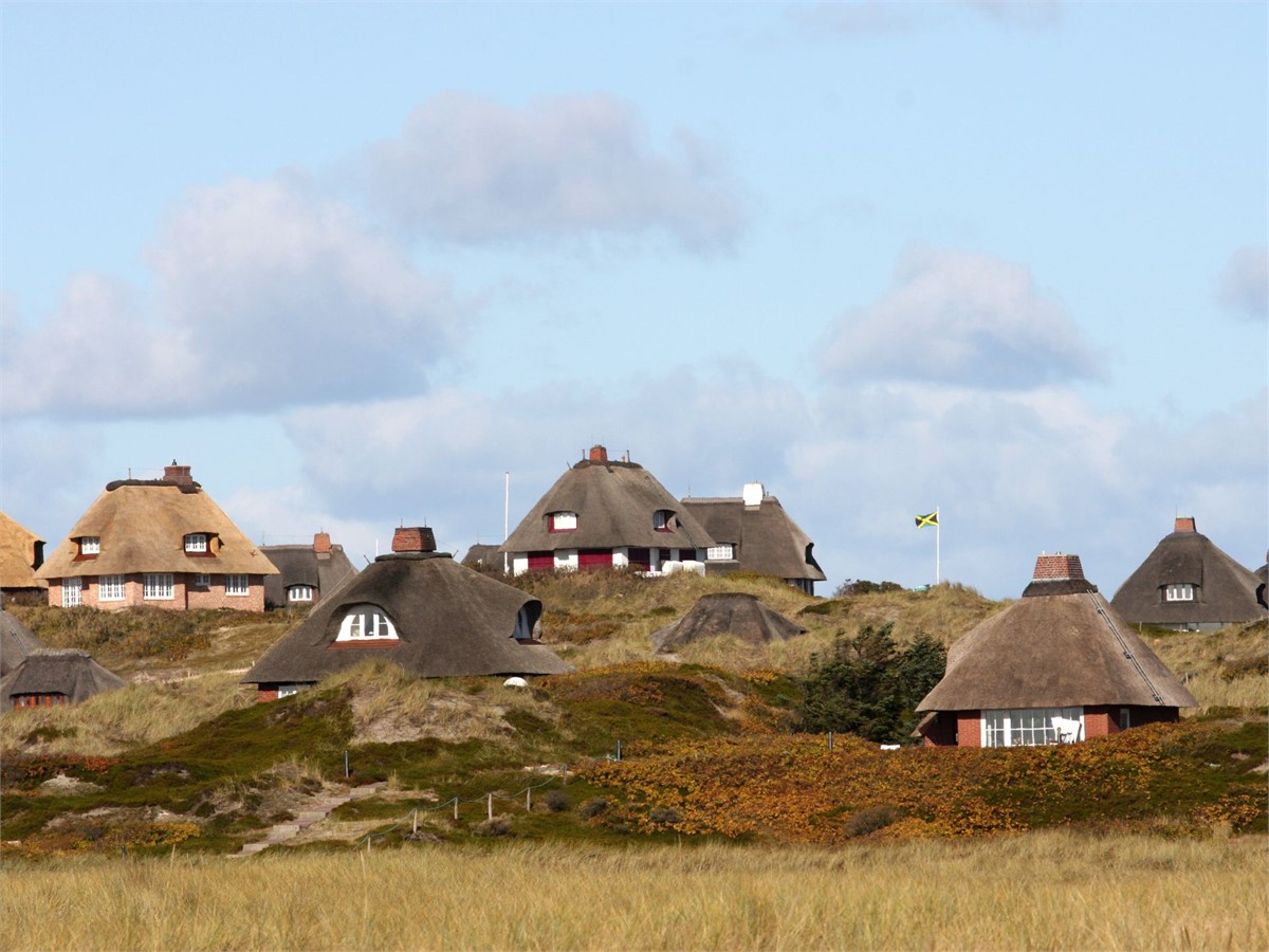 Frisian houses in Rantum on the island of Sylt