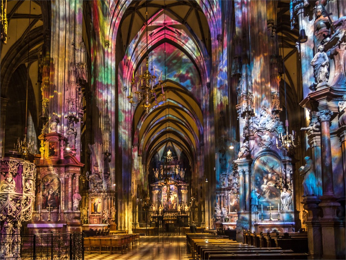 Interior of St. Stephan Cathedral in Vienna