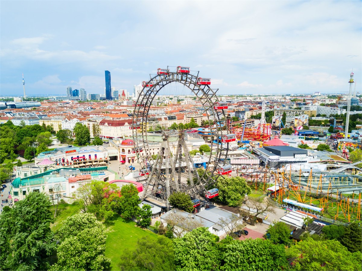 Ferris wheel in Prater Park in Vienna